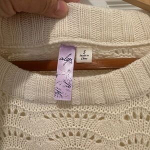 Alya Women's Cream Knit Sweater